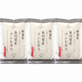 【入荷遅れ】【2024年上半期ランキング第2位】新潟県奥阿賀産こしひかり　2合×3